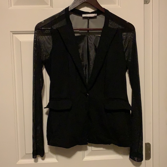 Black jacket with mesh sleeves - Picture 1 of 5